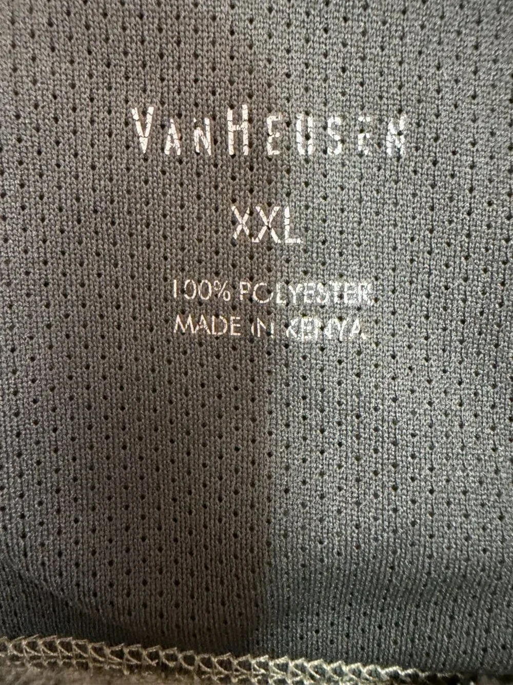 Van Heusen XXL Button Mock Neck Sweater Fleece Pullover Heather Gray Casual